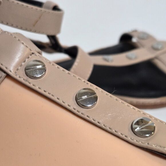 Rebecca Minkoff Sandy Studded Sandals Womens Size 7M Blush Pink/Nude Leather - Picture 7 of 7